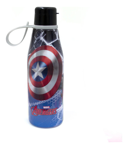 Garrafinha Infantil Escolar 530ml Personagens Marvel