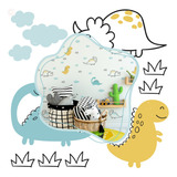 Dinossauro Baby Turquesa E Fendi Adesivo Infantil Decorativo Cor Dino Decorar Quarto De Menino