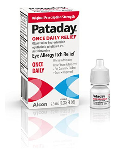 Pataday Once Daily Relief Allergy Eye Drops By Alcon, For E