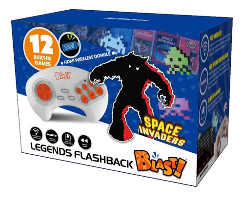 Consola Atgames Legends Flashback Wd3304 Blast! Color  Blanco Y Naranja