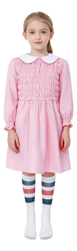 Vestido Cosplay Stranger Things Once Rosa Niña