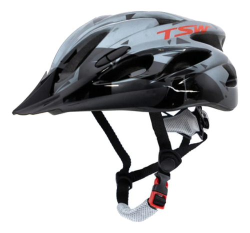 Capacete Ciclismo Tsw Raptor 2 C/sinalizador Led Bike Cores