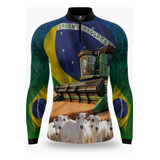 Camisa Agro Proteção Uv50 Matreiro Patriota Agropecuária