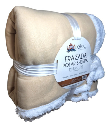 Frazada Polar Sherpa Premium 1,5 Plazas Doral