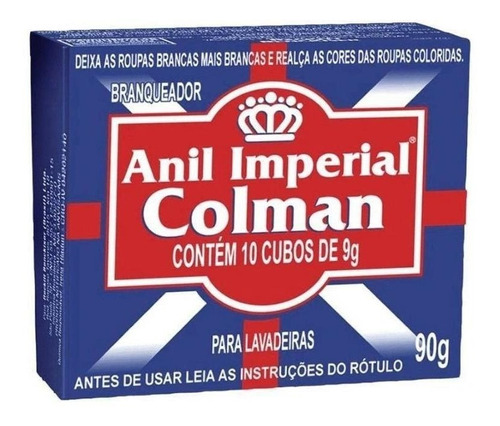 Branqueador Pós Lavagem Anil Colman 90g Cubo