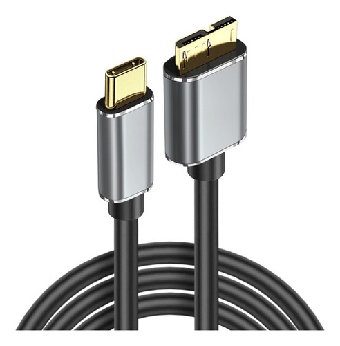 Cable Usb C A Micro-b 3.0 De 5 Gbps, Carga Rápida 3a Para La