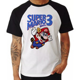 Camiseta Super Mario Bros 3 Snes Nes Metroid Zelda Camisa 02