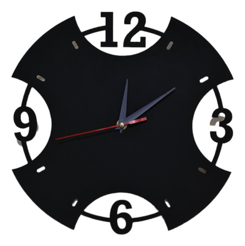 Reloj De Pared Moderno Mdf 3mm 30 Cm Diámetro + Regalo