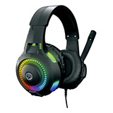 Headset/phone Gamer P/jogos Rgb Consoles/pc Bpc-hp348 Cor Preto Luz Azul