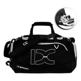 Maleta Deportiva Gym Viaje Casual Mochila Calidad Ix Am7 Color Negro Con Blanco Impermeable