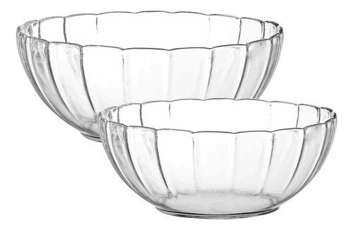 Set X 2 Ensaladera Bowl 17-20 Cm Vidrio Primavera Rigolleau 