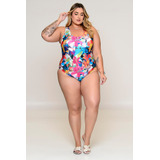 Maiô Plus Size Clássico Lírio Colors