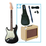 Ff# Combo Pack Guitarra Electrica Zurda + Amplificador + Acc