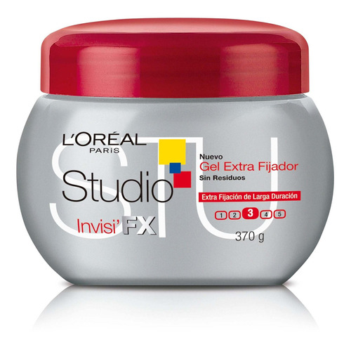 Gel Extra Fijador Invisi' Fx 3  370 Grs  L'oreal