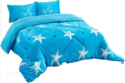 Cubre Cama De Invierno Plush Con Chiporro 2p 230x250/estrell