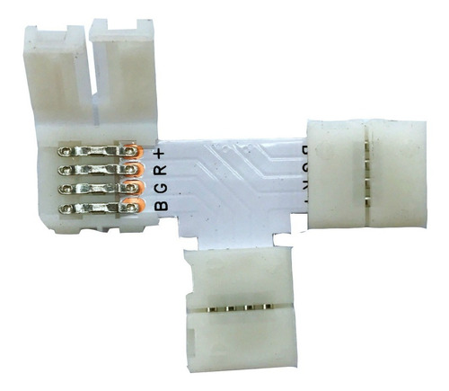 Conector T Para Tiras Led 5050rgb Unir En 2 Ángulo Recto