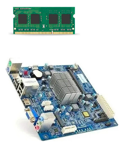 4 Unidades Placa Processador J1800 + 4gb Memória Pc3l