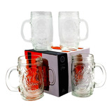 Vasos Cerveceros Set 4 Piezas Shop 480ml