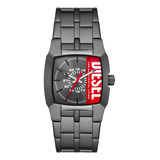 Reloj Hombre Diesel Clinffhanger Color De La Correa Gris Oscuro