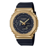 Reloj Para Hombre G-shock Negro Y Modelo Dorado