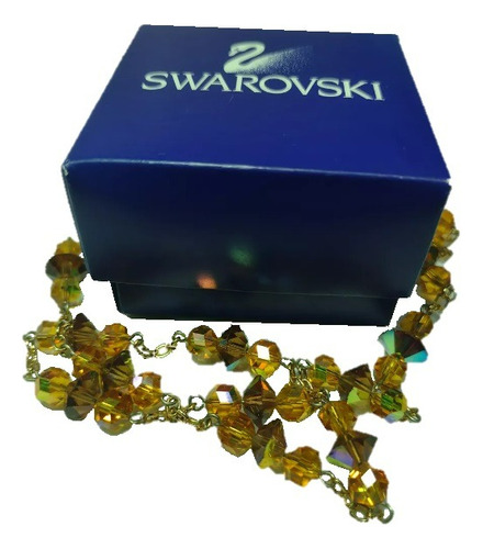 Collar Dorado Cristal Swarovski 