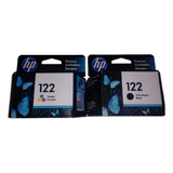 Kit Cartucho Hp 122 Negro Y Tri-color Orginal