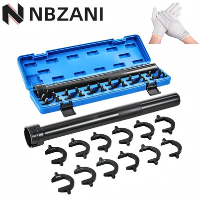 Bieletero Llave Para Bieleta Dirección Juego Extractor 14pcs Azul,tubo para herramiewnta,herramienta auto,ergonomia para autos,diseño,tubos,tubo,herramienta de extremo removedora de bieletas,bieletera | Meses sin interés