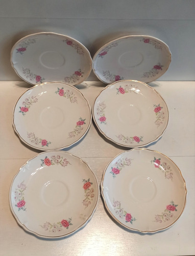 Platos De Té Chileware Fanaloza Penco X 6