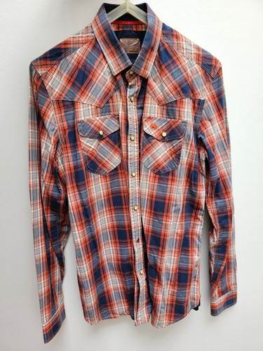 Camisa Cuadros Key Biscayne M Impecable Casual 