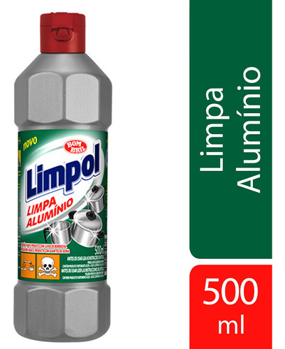 Limpa Alumínio Limpol Líquido 500ml