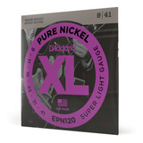 Cordas P/ Guitarra D'addario Xl Pure Nickel Epn120 009 - 041