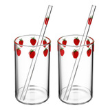 2 Juegos De Vasos Para Zumo De Fresas Can Glasses