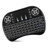 Mini Teclado Controle Sem Fio Para Smart Tv Box Iluminado