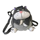 Hermosa Mochila De Peluche Del Gato  Lucifer, (gato De La Mamá De Decenicienta)