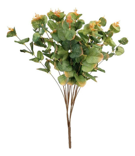 Ramo Artificial Hoja De Eucalipto Con Flores 46 Cm. 