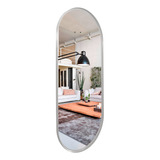 Espelho Oval Corpo Inteiro Com Moldura Metal  Grande 1,50x80