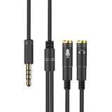 Cable Adaptador Divisor De Audio Para Audífonos P De 3,5 M