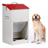 Dispensador De Comida Automático Galvanizado Perros Gr...