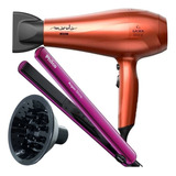 Secador De Cabelo Gama Italy 2000w Prancha 210°c Az Difusor