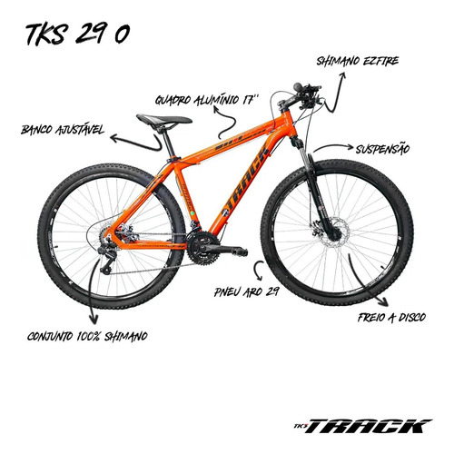 Bicicleta Aro 29 Track Tks