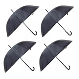 Pack X4 Paraguas Protección Uv Sombrilla Lluvia 16 Varillas 