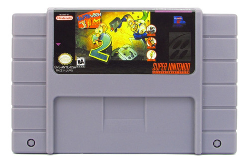 Earthworm Jim 2 Cartucho Super Nintendo Fita Snes Novo