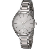 Srkz53p1 Reloj Seiko Dama Cuarzo Acero For Mujer, Gris, Muje