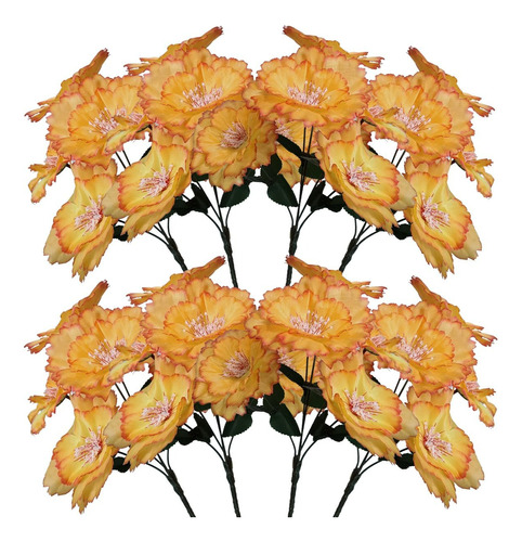 Kit 8 Buquê De Papoula Artificial Decoração Flores Popular