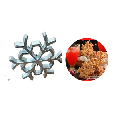 Molde Buñuelos De Viento Reposteía Navidad Copo De Nieve | MercadoLibre