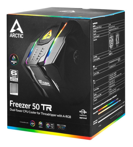 Cpu Cooler Arctic Freezer 50 Tr Ryzen Threadripper A-rgb 