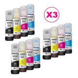 Tinta Epson T544 Original 3 Pack X4 Colores Para Epson L3110