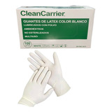 Guante Latex Cleancarrier Con Polvo 4 Caja (400 Unidade) L