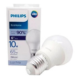 Lámpara Led Bulbo Philips 10w = 65w Cálido/frío- Pack X 10u