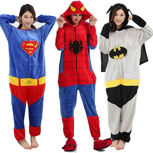 Pijama Y Disfraz Superheroes Avengers Niños Adultos Kigurumi